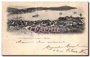 Old Postcard Villefranche La Rade Boat