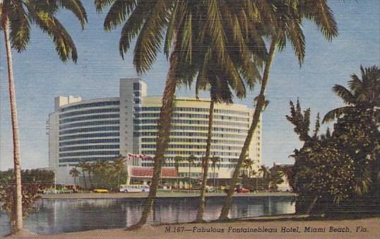 Florida Miami Beach Fabulous Fontainebleau Hotel 1955