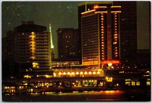 The Galt House Hotel Louisville Kentucky KY Night Illumination Postcard