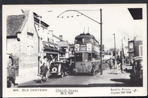 London Postcard - Old Croydon - Animated Church Street in 1959 - S650