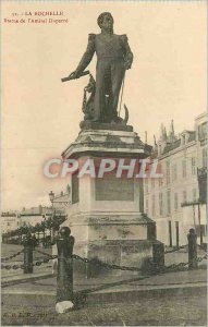 Old Postcard La Rochelle Statue of Admiral Duperre