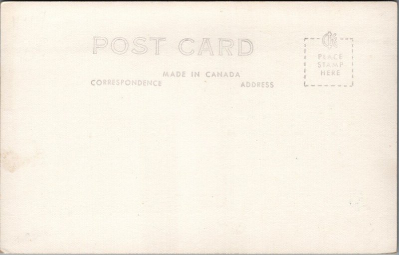 W. Summerland BC High School British Columbia Unused RPPC Postcard H52