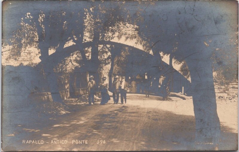 Italy Rapallo Antico Ponte Vintage RPPC 03.19