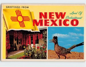 Postcard Land Of Enchantment, Greetings From New Mexico