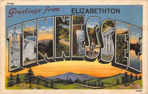 Greetings from Elizabethton Tennessee, USA Large Letter 1950 