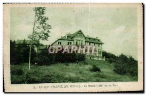 Old Postcard Ballon d Alsace Grand Hotel Park view