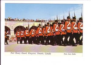 Soldiers Marching with Rifles, Fort Henry, Kingston, Ontario, Photo Sheffer