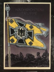 Mint Germany Patriotic Postcard Nachrichten Truppe Wehrmacht