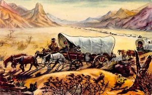 Covered Wagon Panorama Ghost Town Knott's Berry Farm Buena Park, California U...