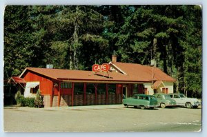 O'Brien Oregon OR Postcard Twin Pines Cafe Motel Highway c1960 Vintage Antique