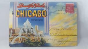 Beautiful Parks in Chicago - souvenir fold-out postcard