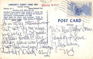 Chester New Jersey Larisons Turkey Farm Inn Multiview Vintage Postcard K59262