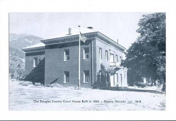 LP41   Genoa,  Nevada, NV, postcard,  Old Douglas County 