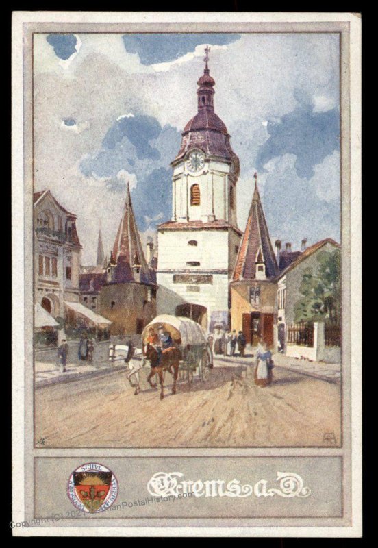 Austria Krems aD WWI German Unification DSV Patriotic Postcard UNUSED 98830