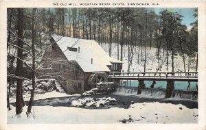 J39/ Birmingham Alabama Postcard c1930 Old Mill Mountain Brook Estate 132