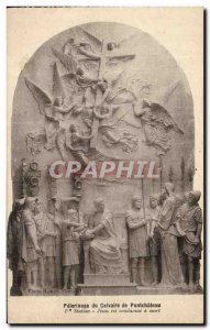 Old Postcard Pilgrimage of Calvary of Pontchateau Jesus is condemned to death