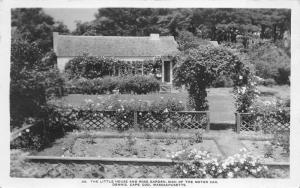 Dennis Cape Cod Massachusetts 1920 RPPC Photo Postcard Sign Of Motor Car Garden