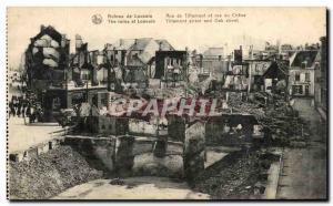 Old Postcard Belgium Leuven Tienen Ruins of St and the Chene