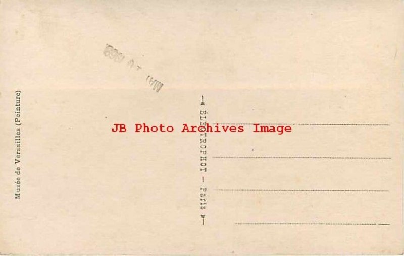 France, Musee de Versailles, RPPC, Napoleon & Francois II, Austerlitz, Painting