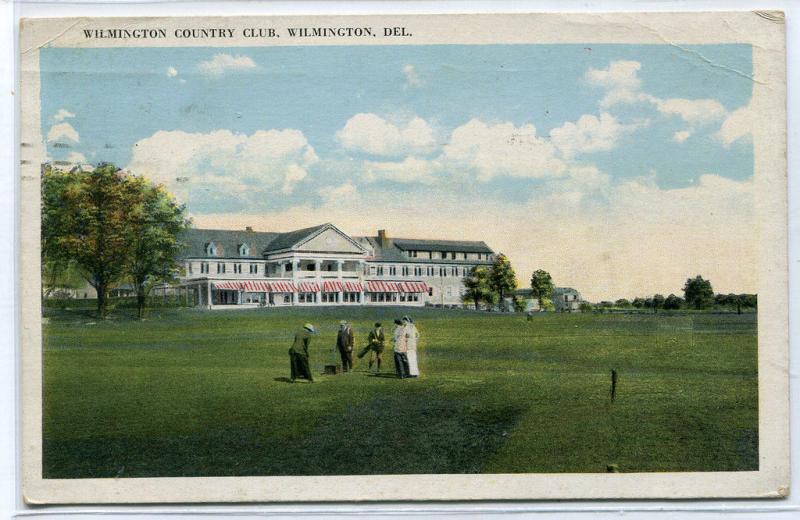 Country Club Wilmington Delaware 1923 postcard