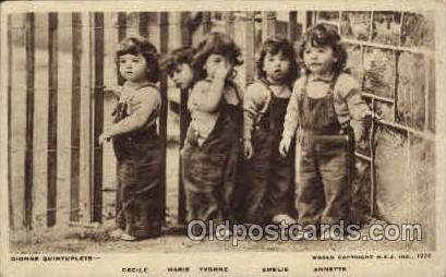 Dionne Quintuplets Postcard Postcards  Dionne Quintuplets