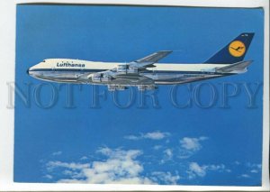 441055 USA 1973 Lufthansa airplane advertisement RPPC Germany with cancellation