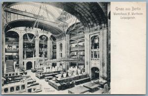 BERLIN GERMANY WARENHAUS A. WERTHEIM LEIPZIGSTR. ANTIQUE POSTCARD