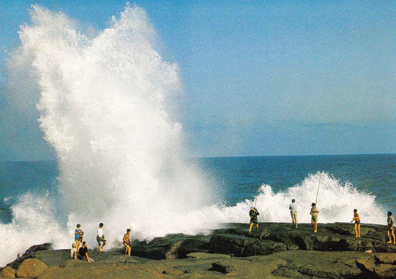 Natal African Rock Fishing South Africa Postcard