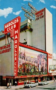 Reno NV Harolds Club Hotel Casino Phyllis Inez Advertising Postcard H19