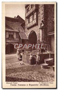 Old Postcard Old Fontaine Riquewihr (Ht Rhin) Children