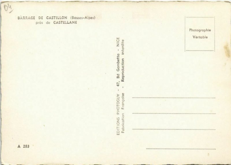 Cpm dam castillon pres de castellane (1209132) 