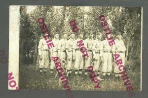 Jackson MINNESOTA RPPC c1910 BASEBALL TEAM All-Stars nr Fairmont Lakefield