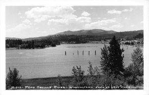 RPPC, WA Washington   PEND OREILLE RIVER  c1940's Lea's Studio Postcard