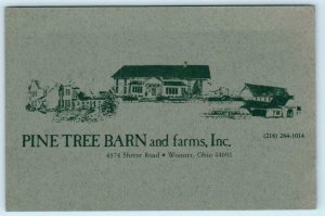 WOOSTER, Ohio OH ~ Roadside PINE TREE BARN & FARMS The Granary  4x6 Postcard