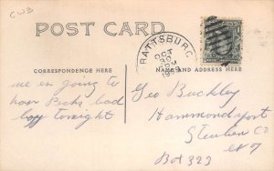 Prattsburgh New York Street Scene Real Photo Vintage Postcard AA78943