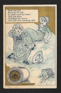 VICTORIAN TRADE CARD Coat's Thread Jack & Jill