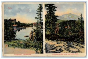 c1940's Csorbai-to Csorbersee Koncista Csorbai-to felul Tatra Slovakia Postcard