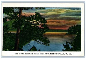 New Martinsville West Virginia WV Postcard One Of The Most Beautiful Scenes