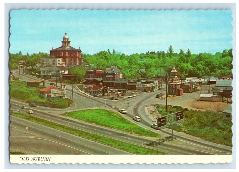 Vintage Old Auburn, California. Postcard 7XE