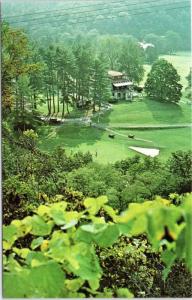 The Homestead - view overlooking Cascades Course finishing holes Hot Springs VA