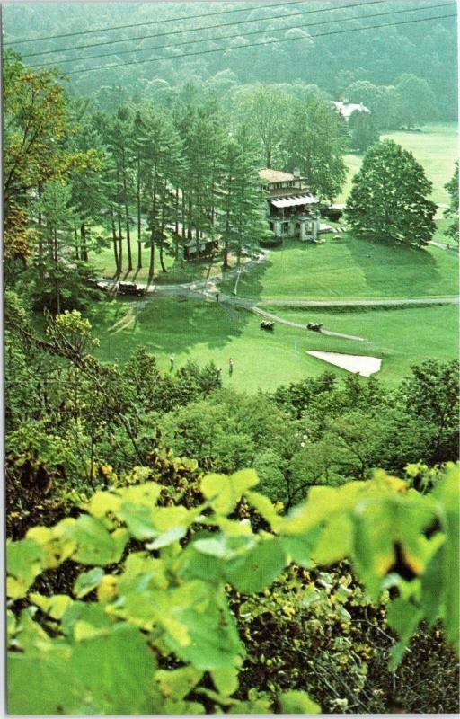 The Homestead - view overlooking Cascades Course finishing holes Hot Springs VA