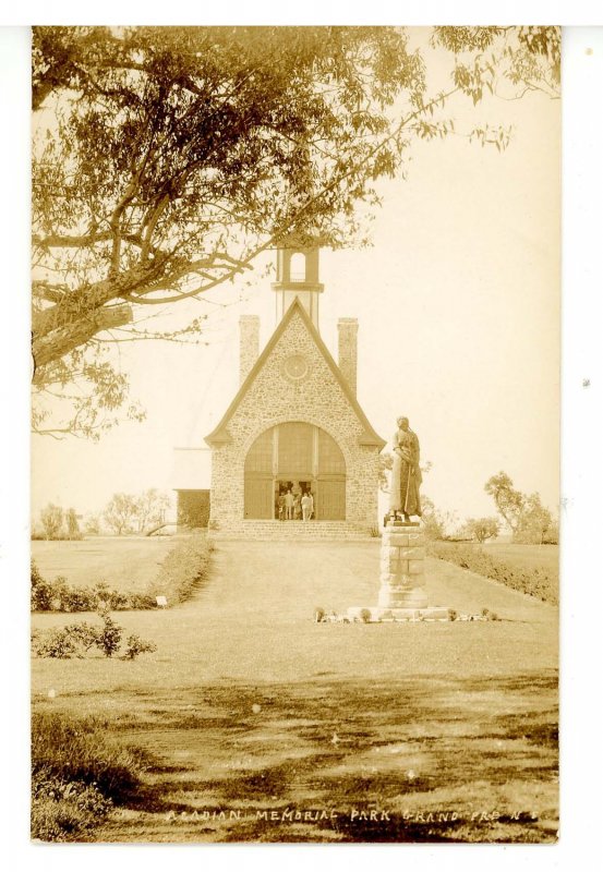 Canada - NS, Grand Pre. Acadian Memorial Park, Church    RPPC