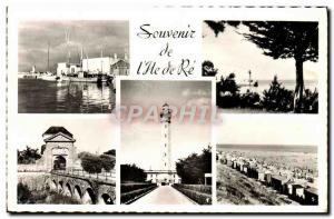 Modern Postcard Souvenir From I & # 39Ile De Re Lighthouse