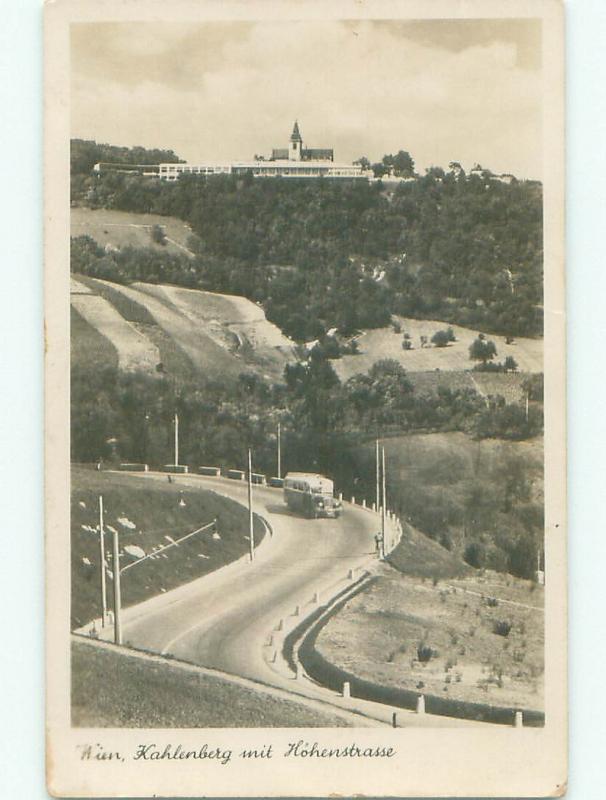 old rppc NICE VIEW Kahlenberg - Vienna Wien Austria i2929