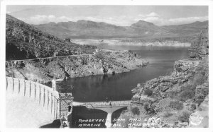 Apache Trail Arizona Frasher Roosevelt Dan Lake 1930s RPPC Photo Postcard 8249