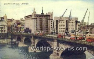 London Bridge London UK, England, Great Britain 1955 