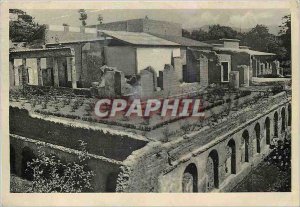 Postcard Modern Pompei city Mistere (Exsterieur) view of the garden and thoug...