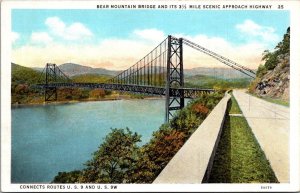 New York Bear Mountain Bridge Over Hudson River 1918