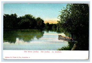 c1905 The River Jordan Scene, Jericho Palestine Antique Unposted Postcard 