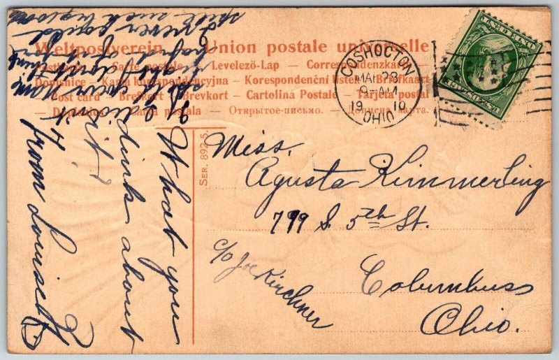 Mother In Law 1910 Embossed Postcard Coschocton Ohio